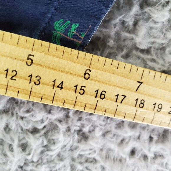 Nomad Shirt Mens Large Blue Surfer Graphic Button Down Short Sleeve Lightweight - Picture 4 of 7